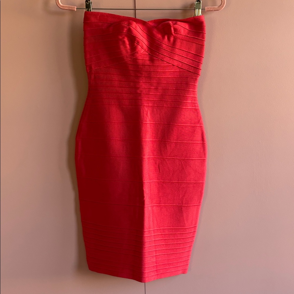 Celeb Boutique bandage dress - coral